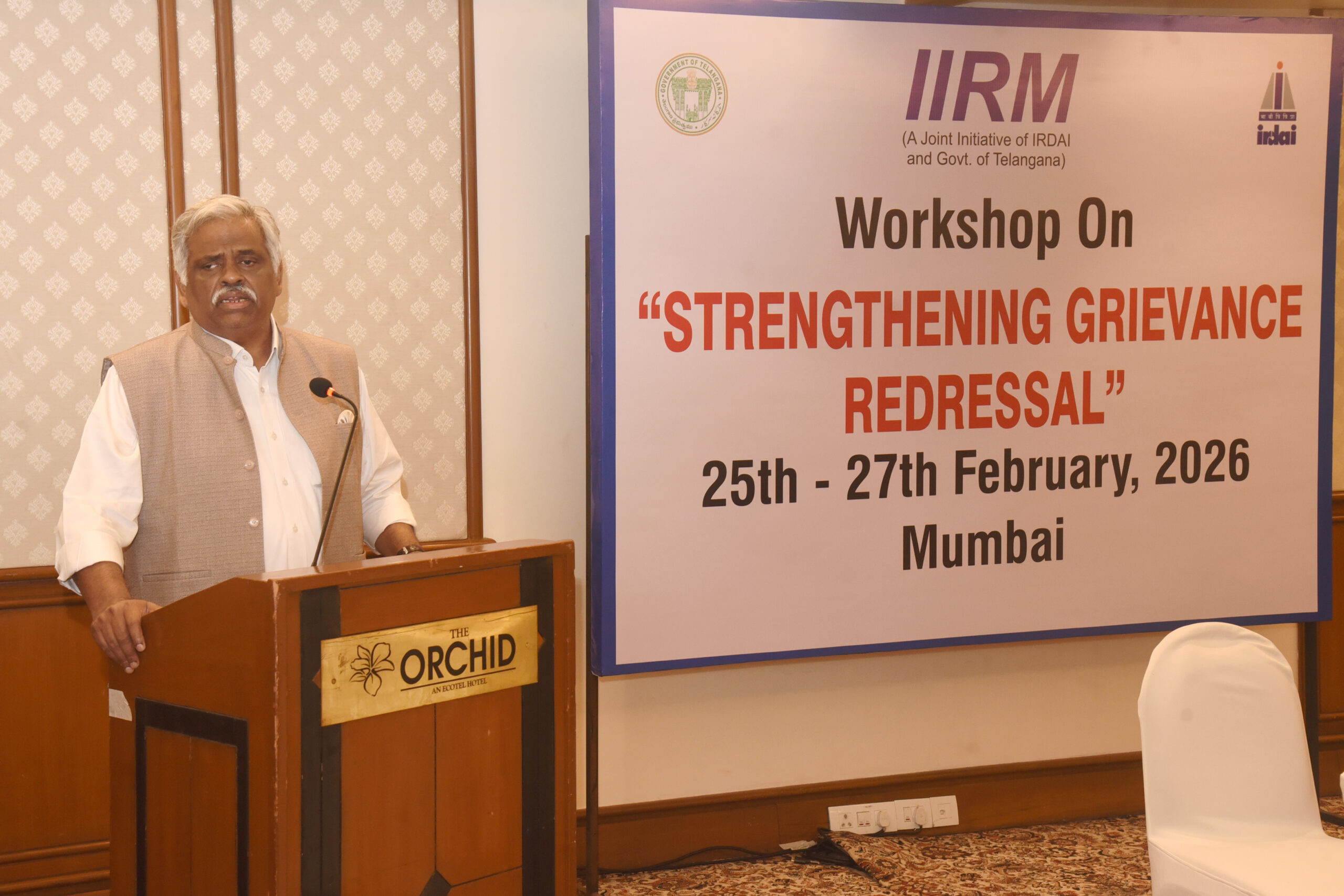3-day workshop on "Strengthening Grievance Redressal" schedule from 25th to 27th February 2026.